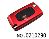 雪铁龙汽车3键遥控折叠匙铝合金壳（红色/0523/HU83）