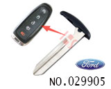 福特汽车5键遥控智能卡小钥匙