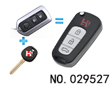 丰田汉兰达、凯美瑞汽车3键遥控改装折叠匙(特价)