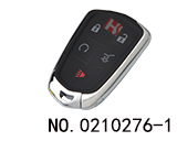 新凯迪拉克汽车五键智能遥控匙壳（圆牌）HU100