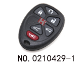 雪佛兰，GM汽车5+1键遥控器壳（无电池夹）