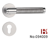 精工滚花锌合金门锁执手