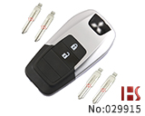 专用三菱Mirage G4 欧蓝德Sport汽车两键直板遥控改装折叠匙壳（带L）